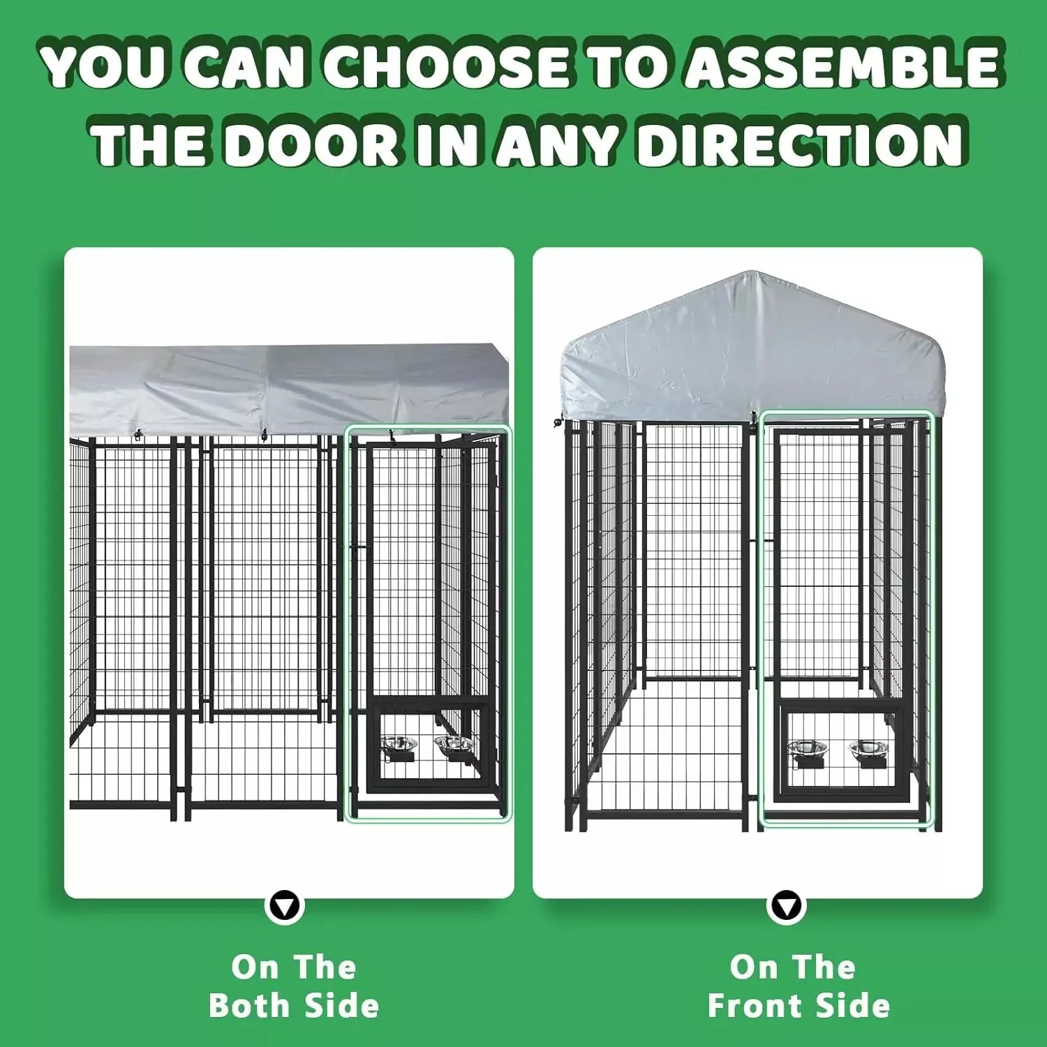 LEMBERI 8x4x6 FT Outdoor Dog Kennel for Large Dogs PLB02 - Image 12