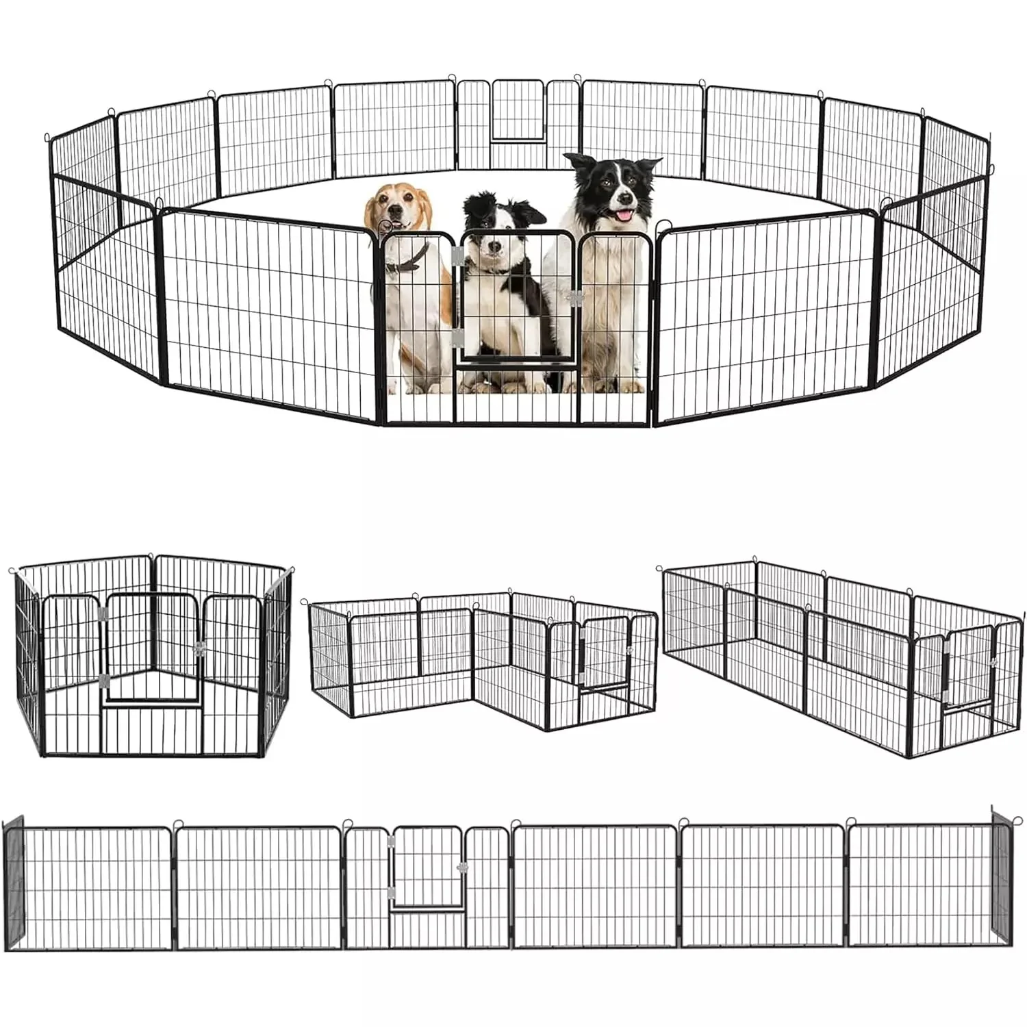 Vitesse Heavy Duty Metal Dog Playpen for Outdoor PLB01 - Image 10