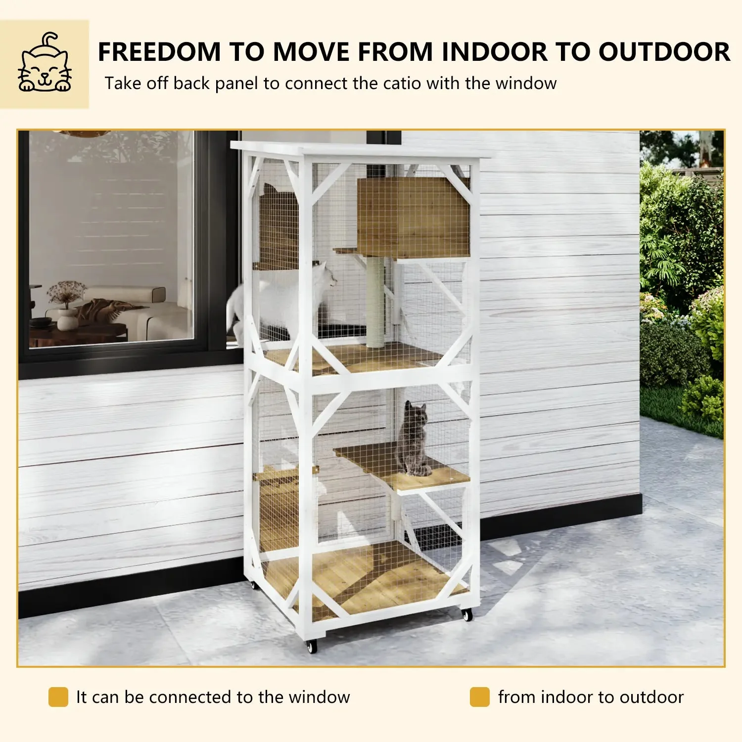 VITESSE Double Layer Mobile Cat Cages - Image 10