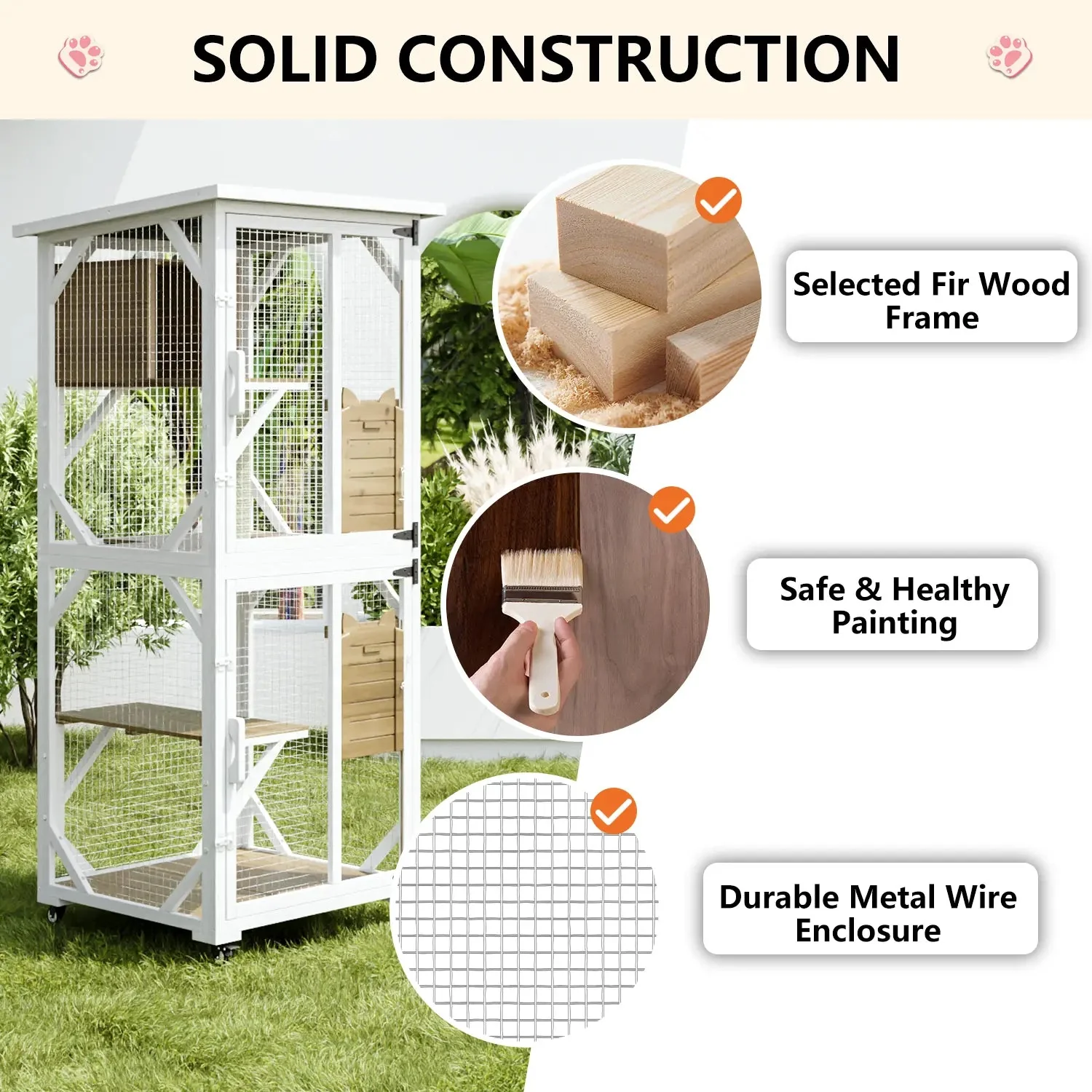 VITESSE Double Layer Mobile Cat Cages - Image 12