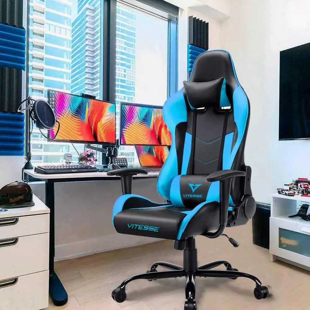 VITESSE Ergonomic Leather Gaming Chair, Reclining PC Gaming Chair VGC01 - Image 45