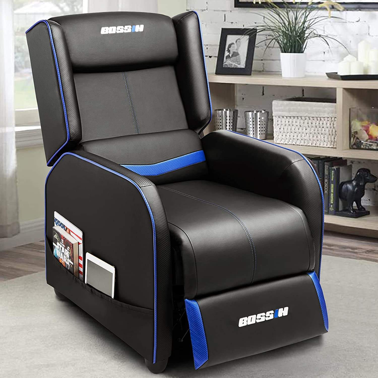 Vitesse Ergonomic Gaming Recliner Chair,PU Leather Recliner Seating Sofa BGR01 - Image 15