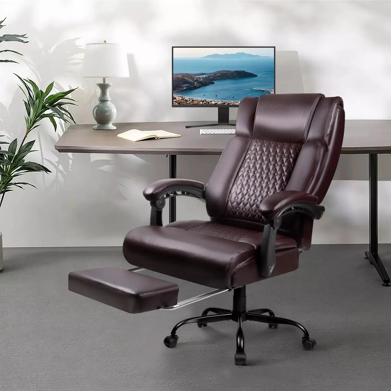 VITESSE Office Chair,Executive Heavy Duty Office Chair with Foot Rest - Image 11