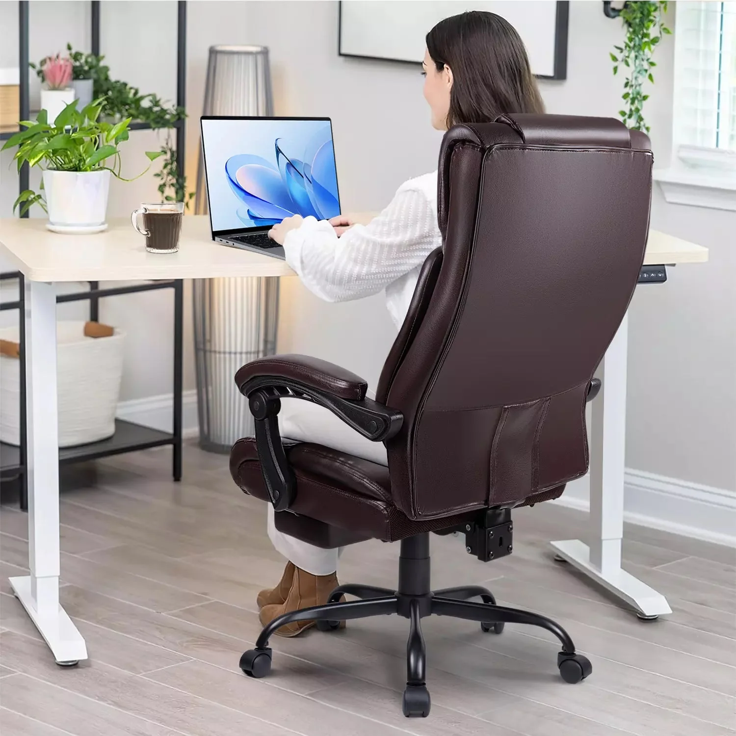 VITESSE Office Chair,Executive Heavy Duty Office Chair with Foot Rest - Image 14