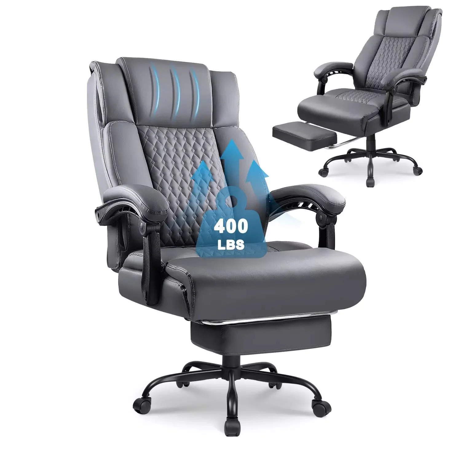 VITESSE Office Chair,Executive Heavy Duty Office Chair with Foot Rest - Image 15