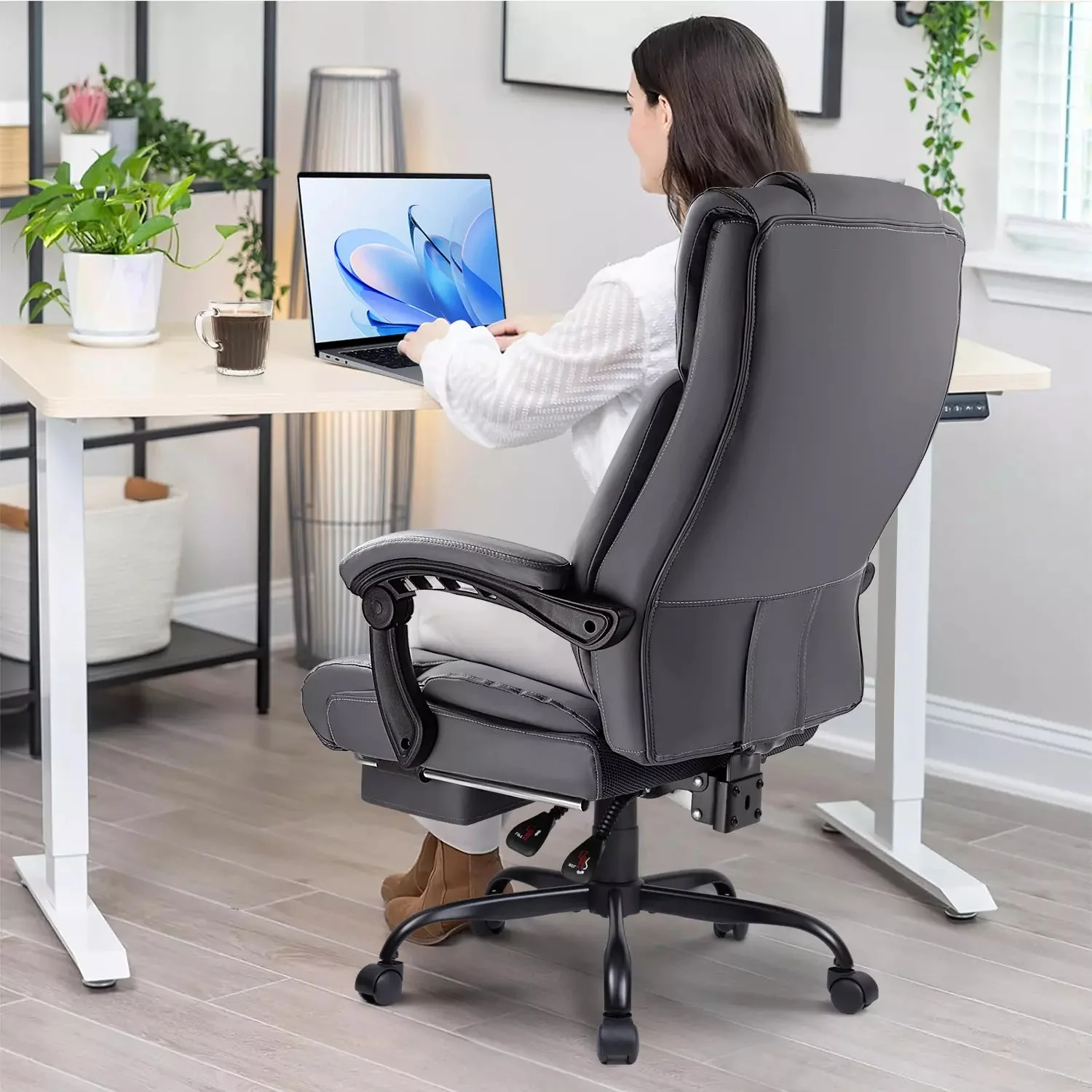 VITESSE Office Chair,Executive Heavy Duty Office Chair with Foot Rest - Image 21