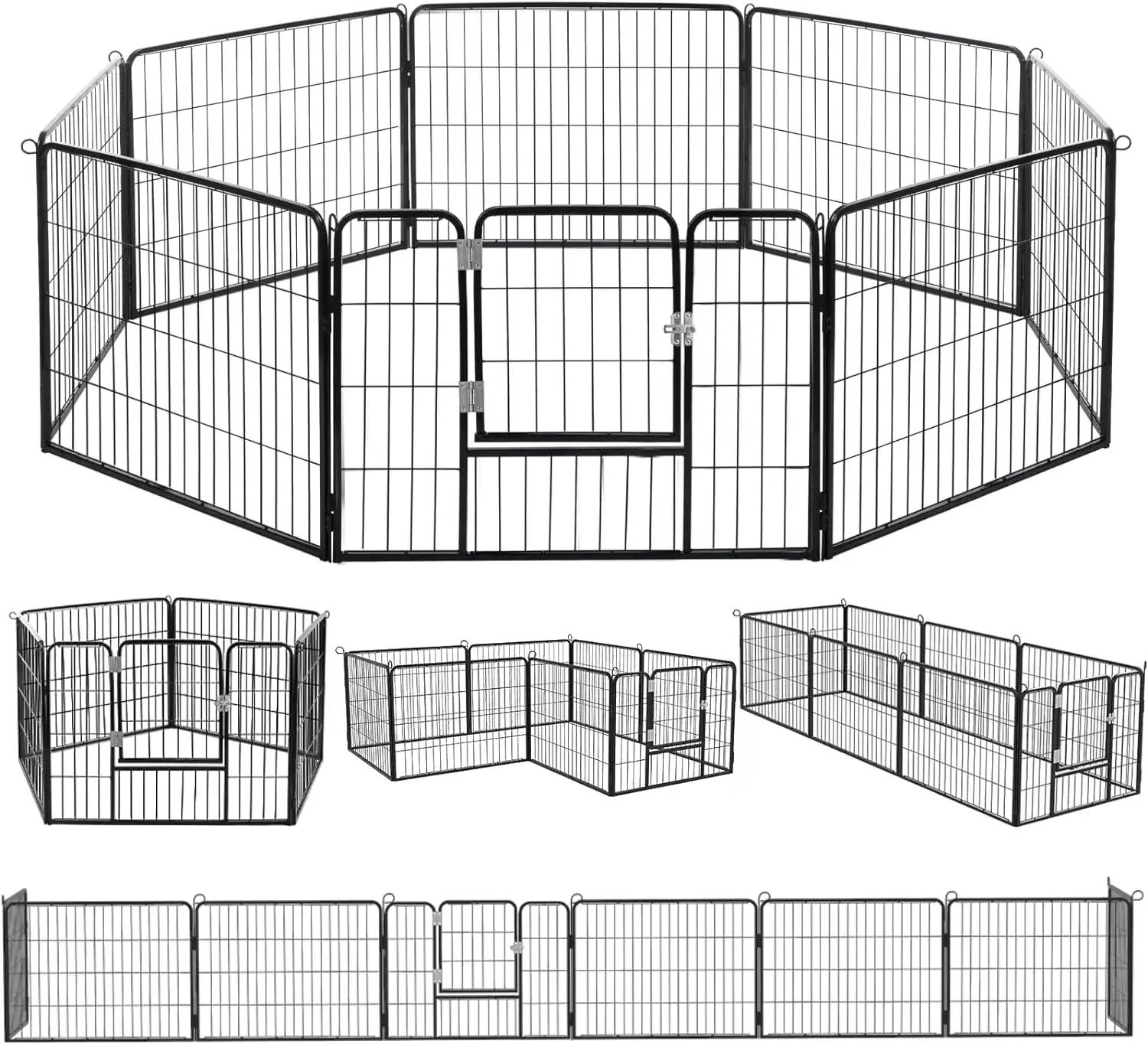 Vitesse Heavy Duty Metal Dog Playpen for Outdoor
