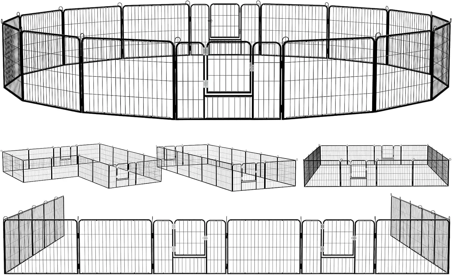 Vitesse Heavy Duty Metal Dog Playpen for Outdoor - Image 8