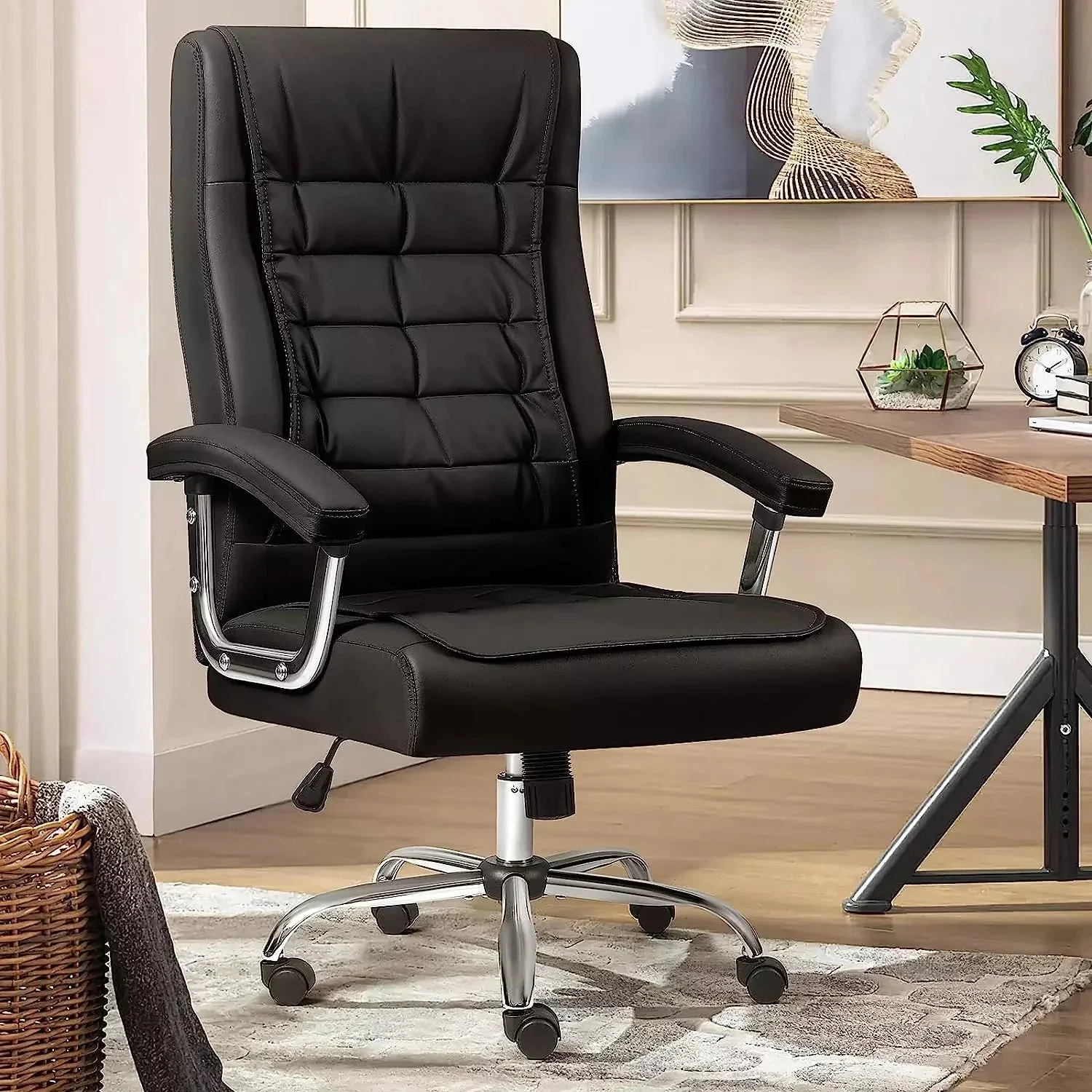 Vitesse Home Office Chair with Spring Cushion,400LBS High Back Executive Office Chair