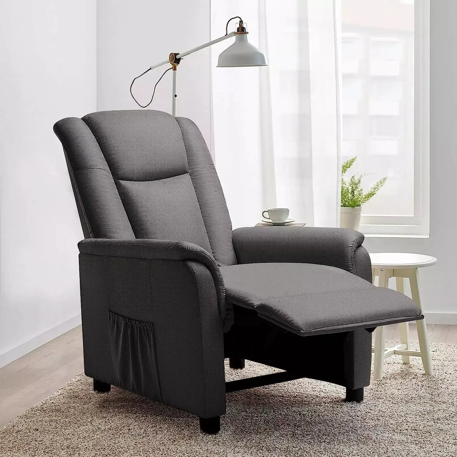 VITESSE Modern Fabric Recliner Chair, Home Theater Seating with Pocket, Lounge Recliner Sofa with Footrest and Backrest - Image 16