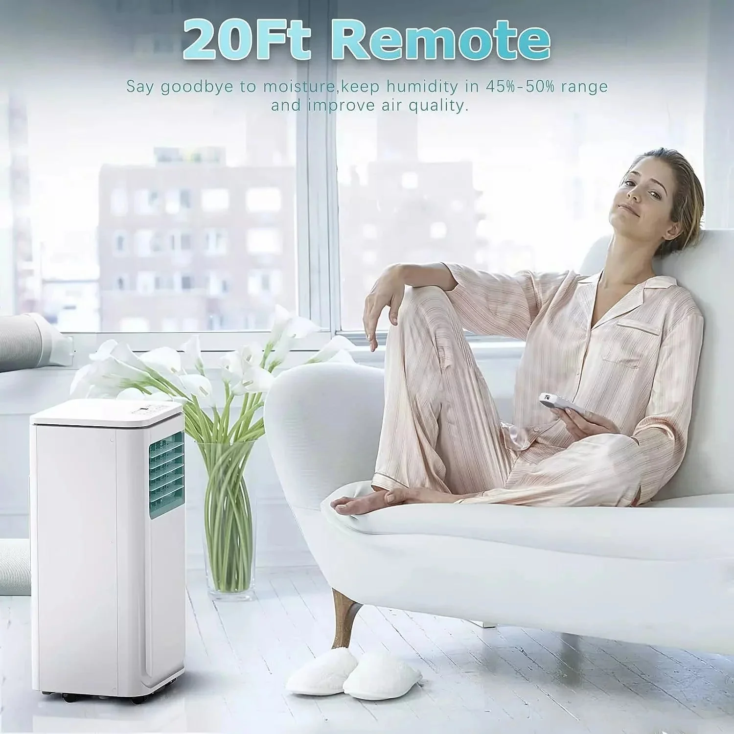 Vitesse Portable Air Conditioners with Remote Control,3 in 1 Compact Cooling Unit up to 350 Sq - Image 7