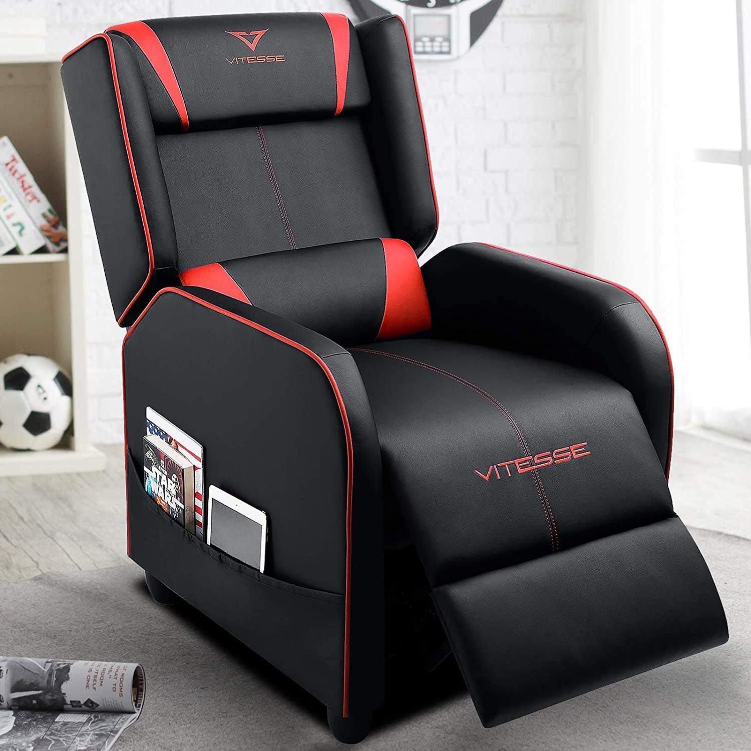 VITESSE Racing Style Single Gaming Recliner & Sofa, Theater Seat VGR02 - Image 15