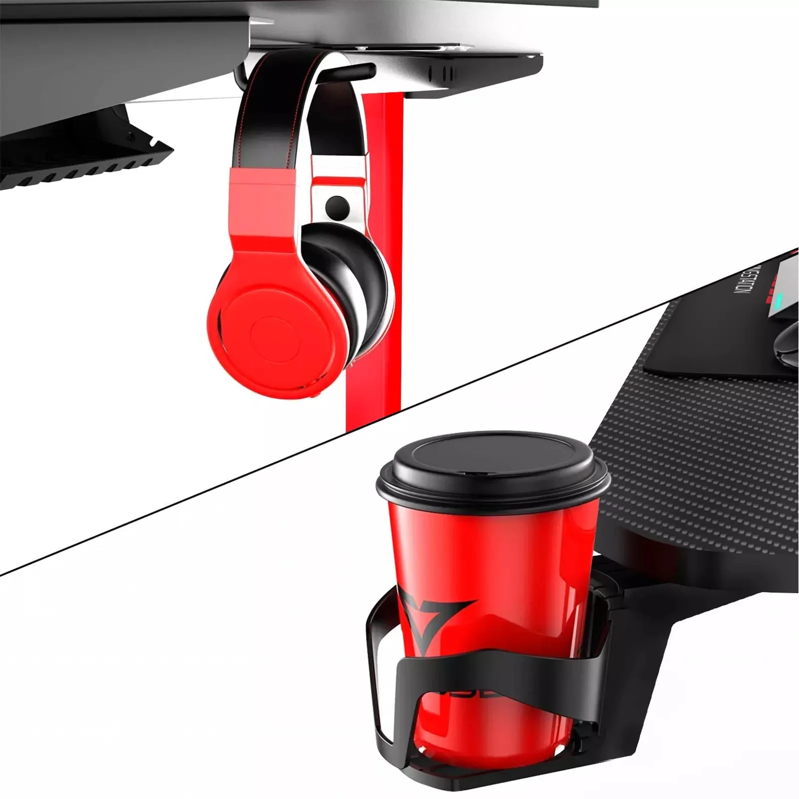 Vitesse T-Shaped Esport PC Gaming Desk, Ergonomic Office Computer Table TD01 - Image 13
