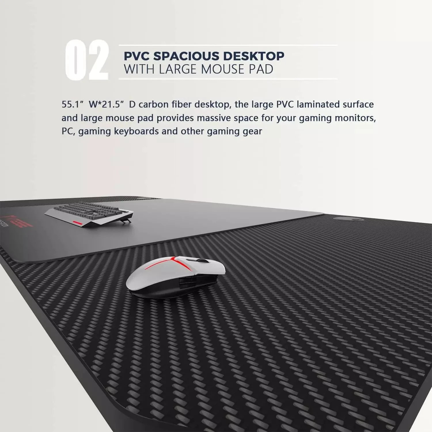 Vitesse T-Shaped Esport PC Gaming Desk, Ergonomic Office Computer Table TD01 - Image 18