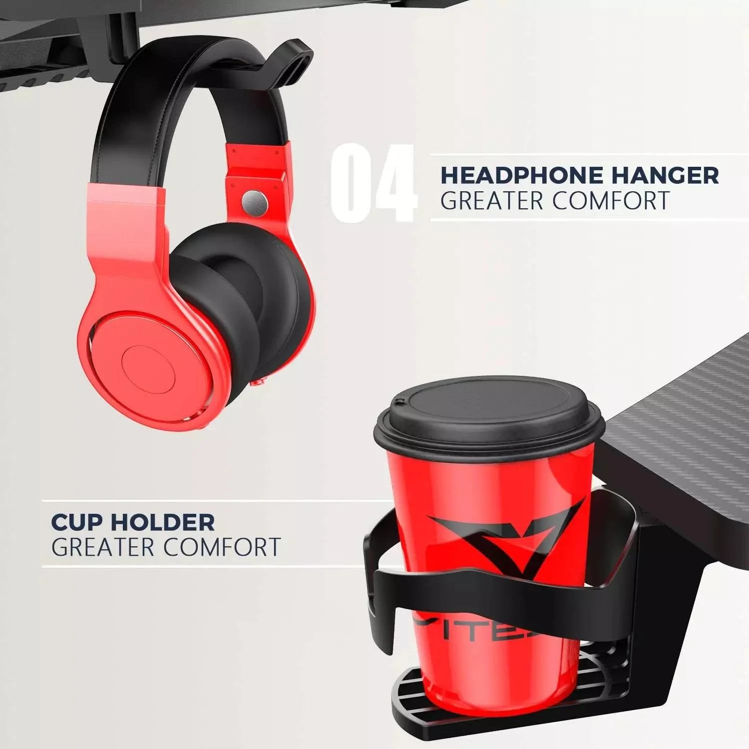 Vitesse T-Shaped Esport PC Gaming Desk, Ergonomic Office Computer Table TD01 - Image 20
