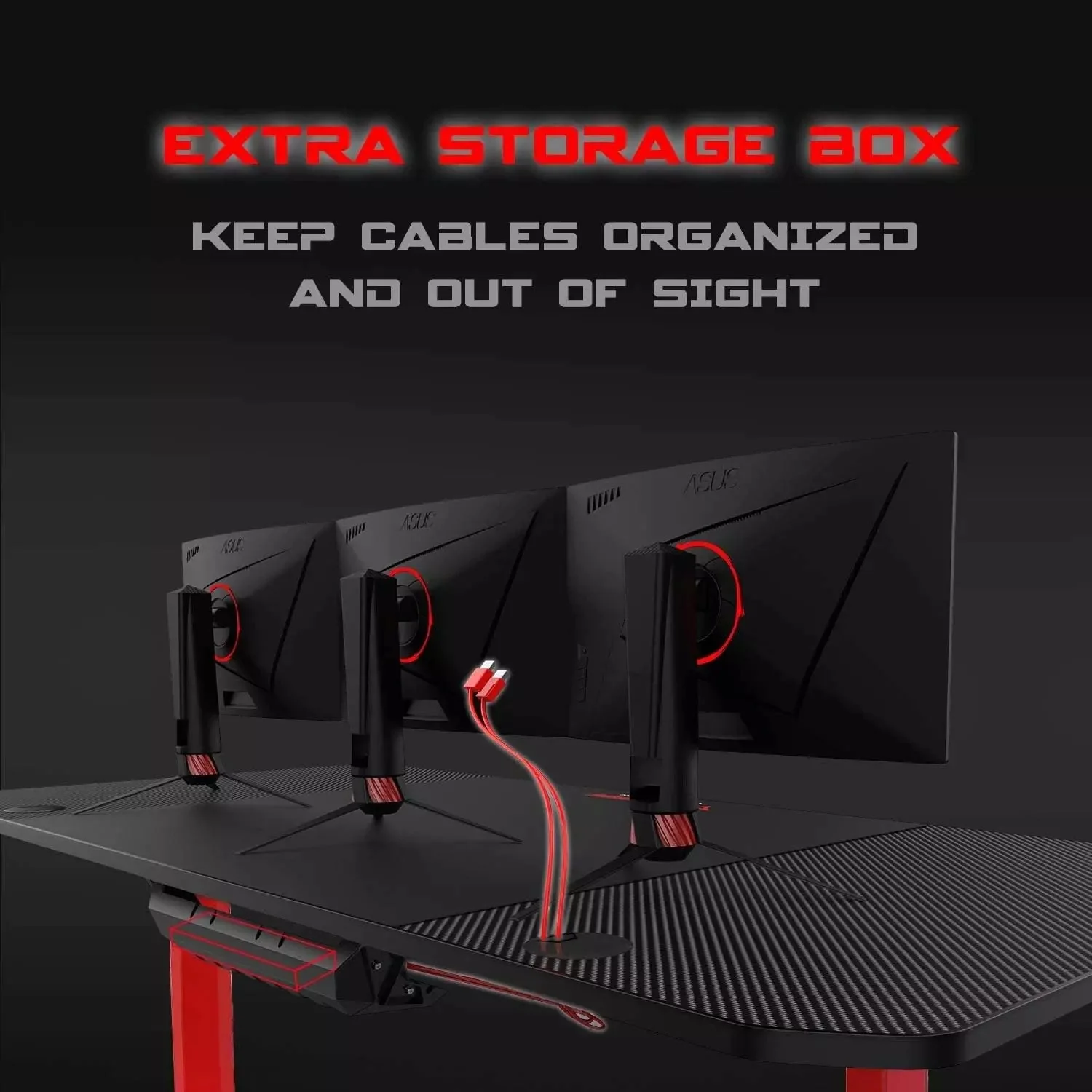 Vitesse T-Shaped Esport PC Gaming Desk, Ergonomic Office Computer Table TD01 - Image 28