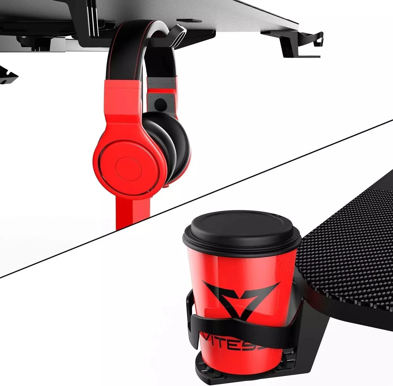 Vitesse T-Shaped Esport PC Gaming Desk, Ergonomic Office Computer Table TD01 - Image 29