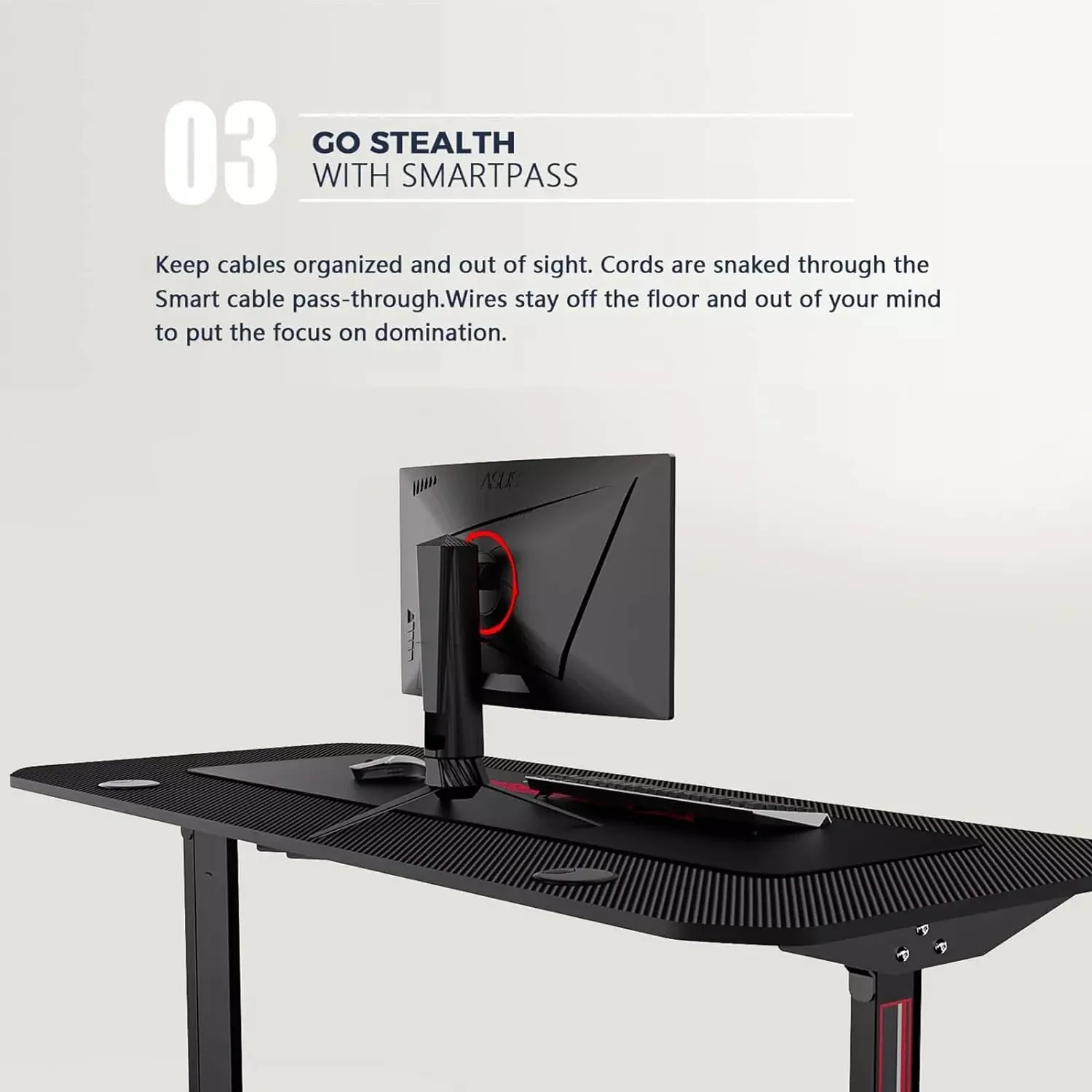 Vitesse T-Shaped Esport PC Gaming Desk, Ergonomic Office Computer Table TD01 - Image 36