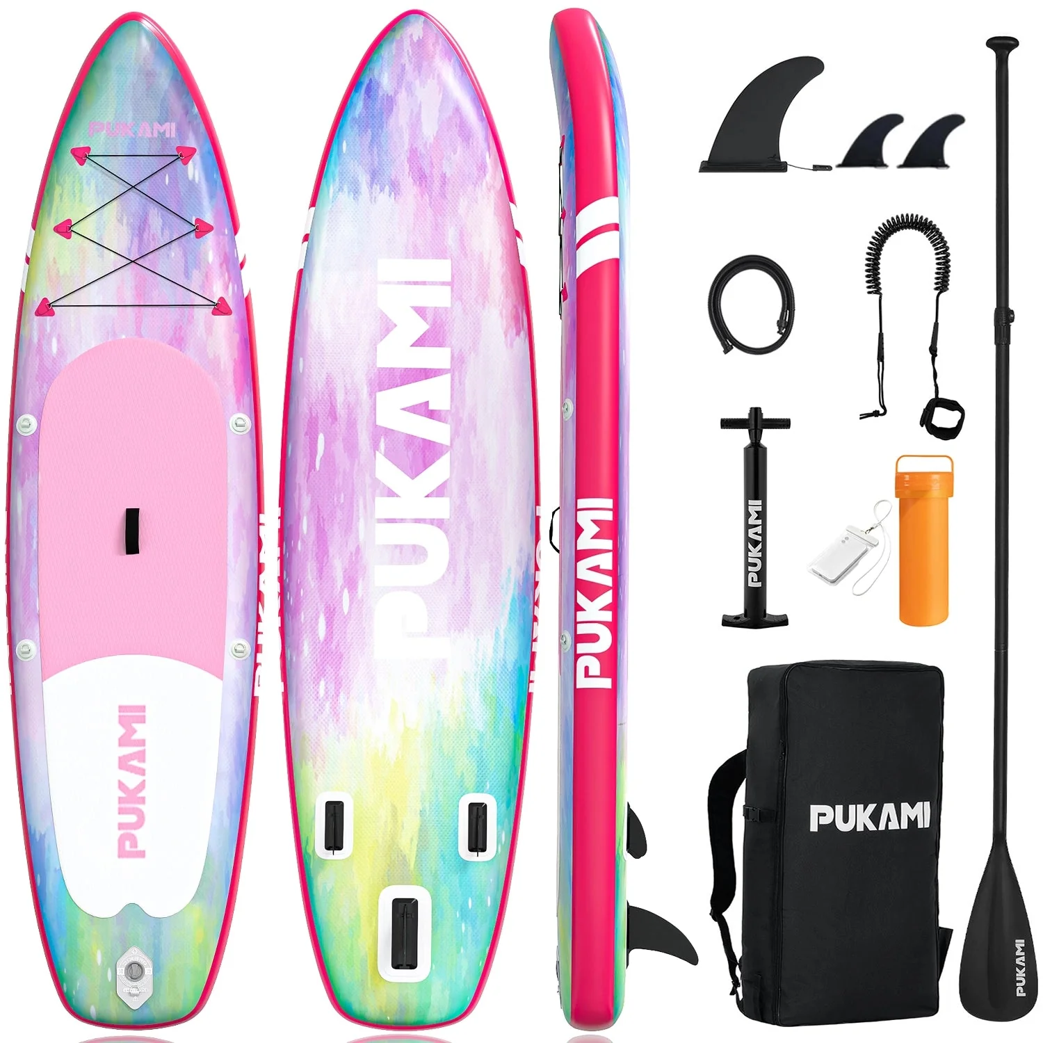 Waleaf 11' Inflatable Stand Up Paddle Board, Extra Wide SUP with 450LB Capacity & Non-Slip EVA Deck, Lightweight Stable Design for Adults Youth All Skill Levels, Ideal for Fishing Yoga - Image 4