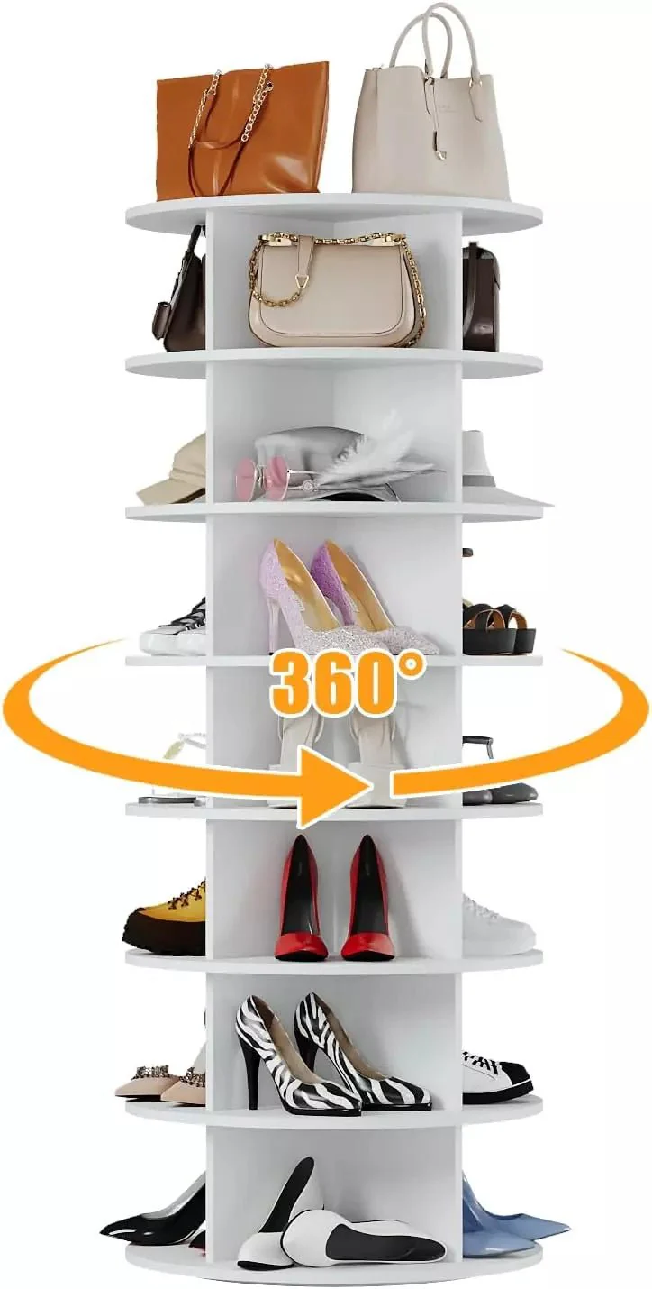 Waleaf 7 Tier Rotating Shoe Rack Tower 360 - Image 2