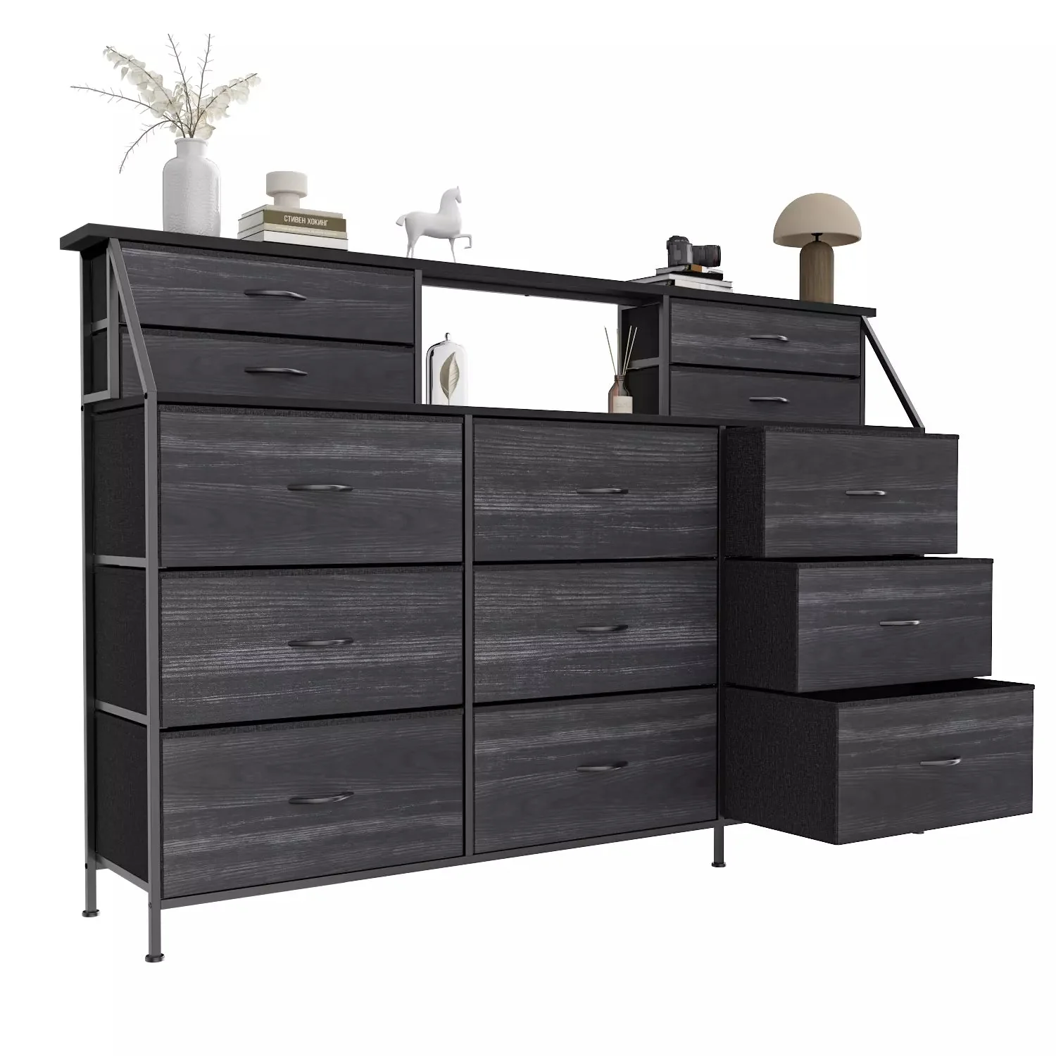 Waleaf 70" Bedroom Dresser with 13 Large Drawers, Long Dressers & Chests of Drawers for Closet - Image 11