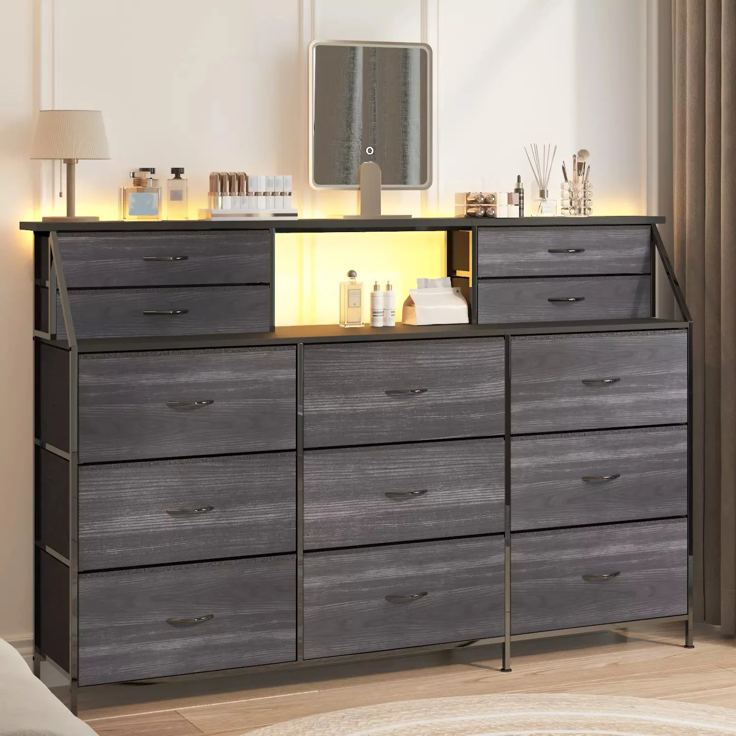 Waleaf 70" Bedroom Dresser with 13 Large Drawers, Long Dressers & Chests of Drawers for Closet - Image 13