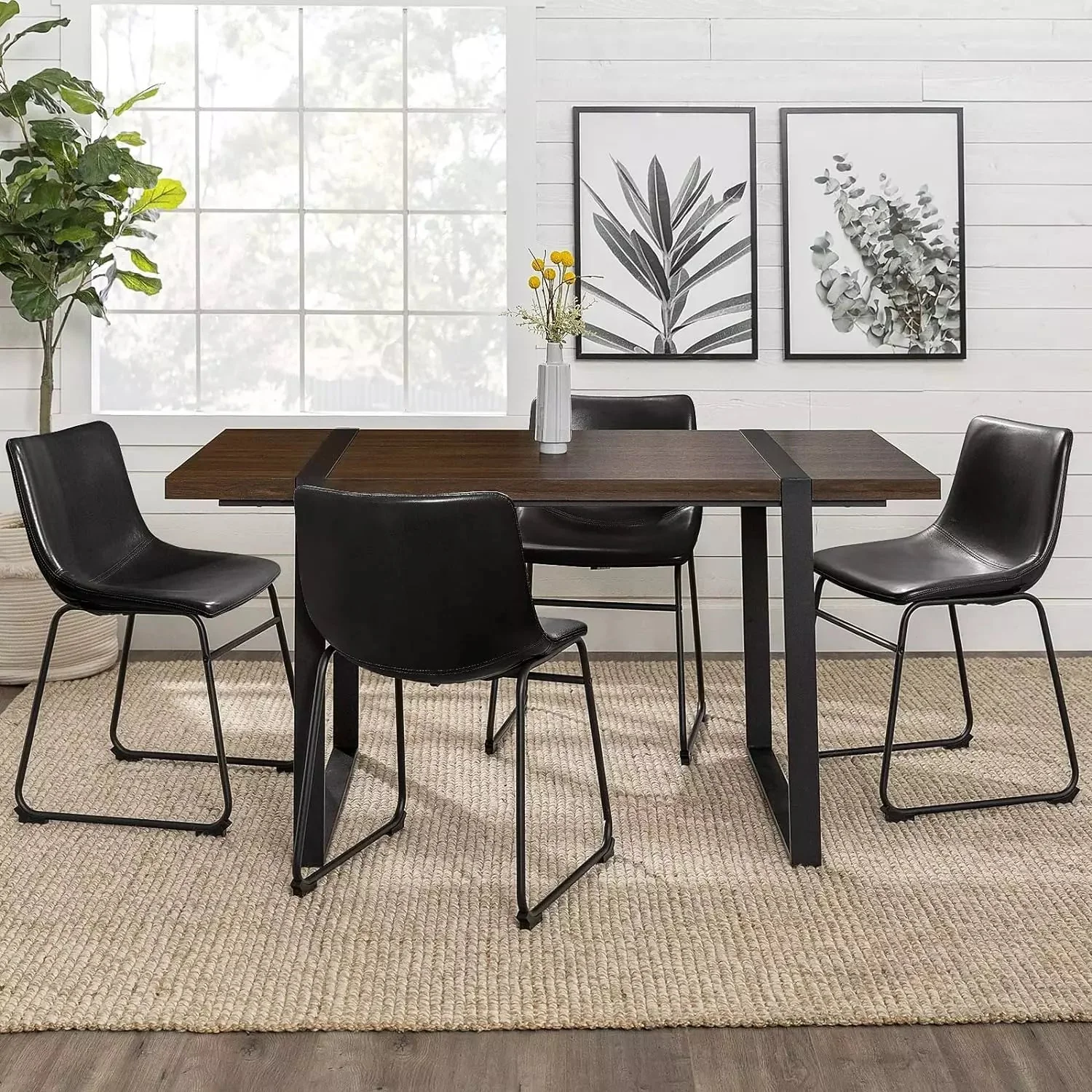 Waleaf Bar Stools ,Counter Height Bar Stools with Back - Image 13