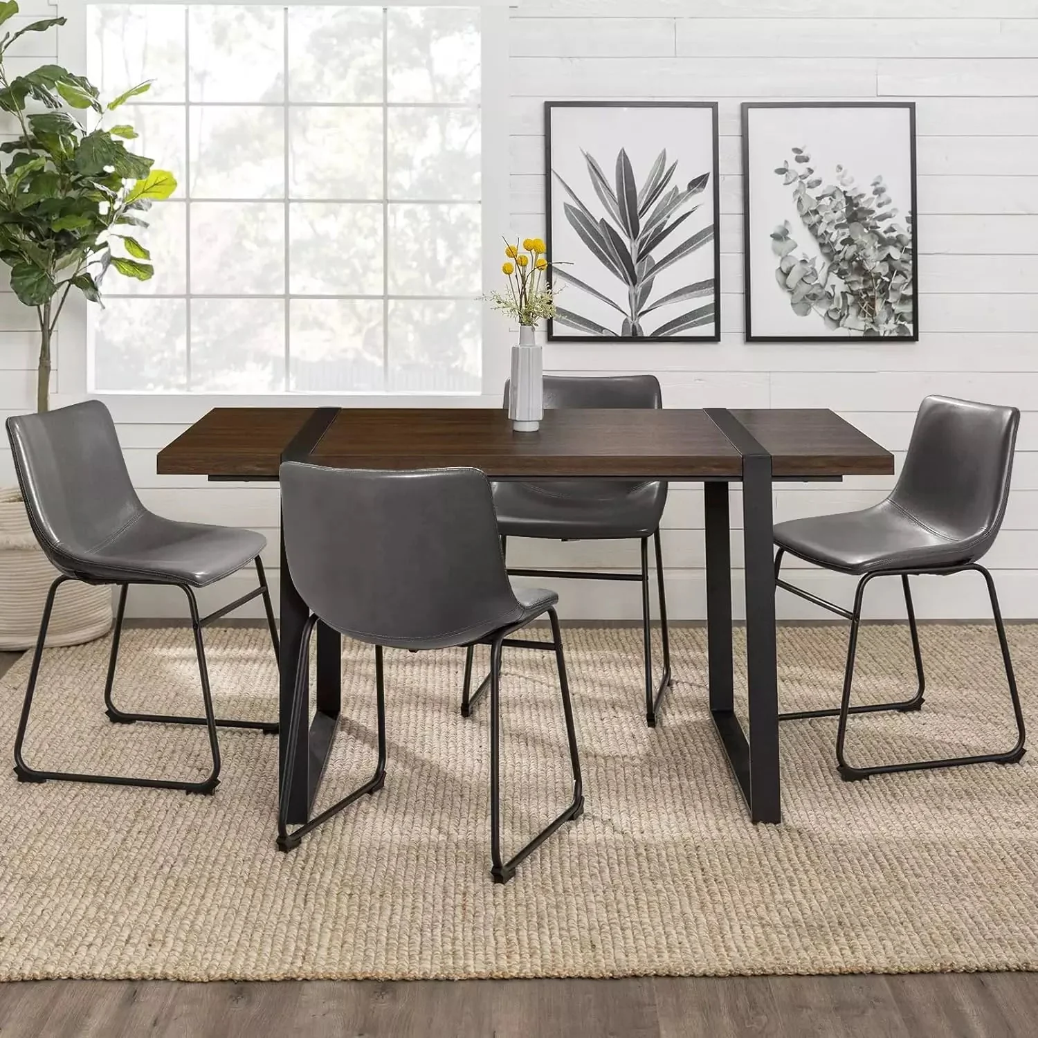 Waleaf Bar Stools ,Counter Height Bar Stools with Back - Image 14