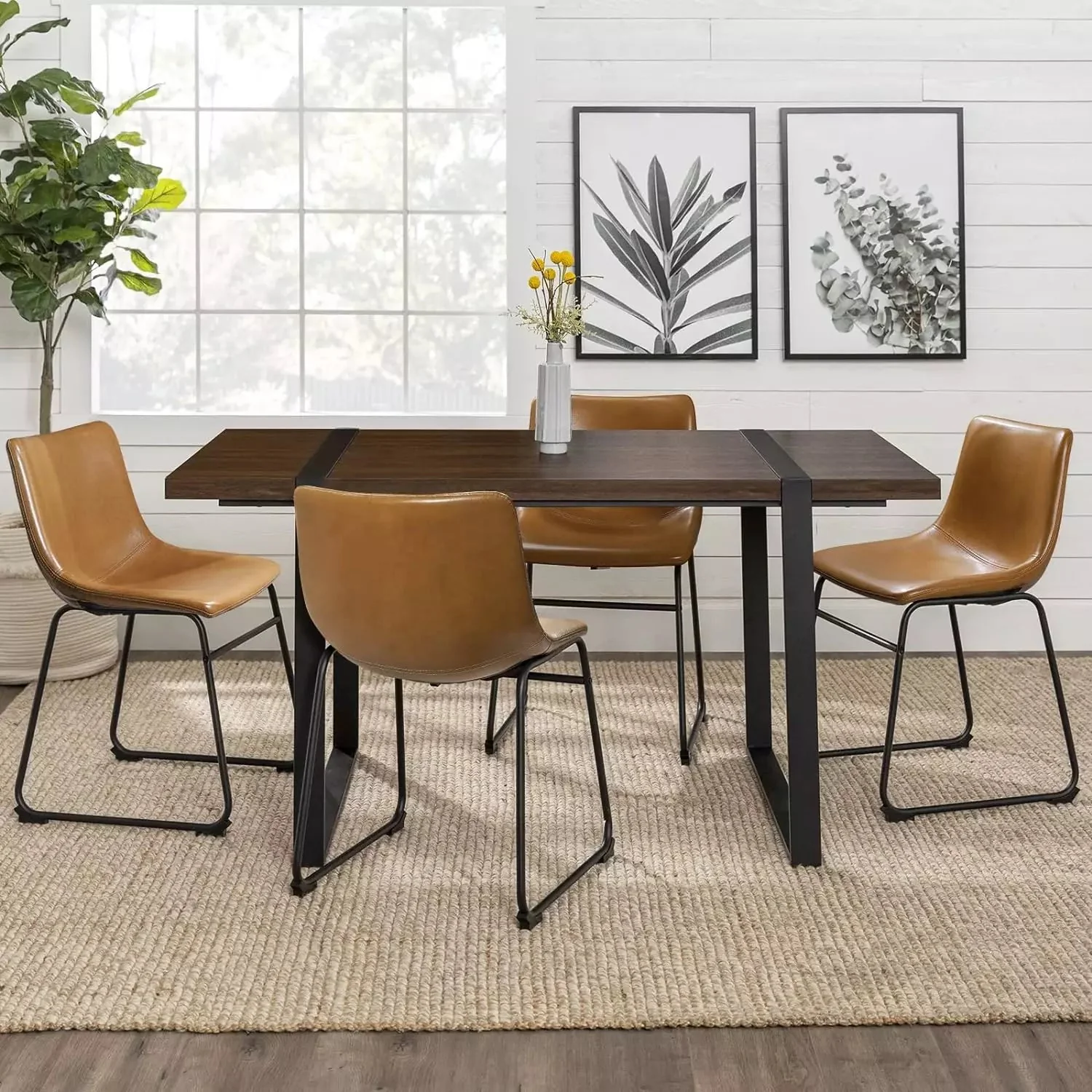 Waleaf Bar Stools ,Counter Height Bar Stools with Back - Image 16