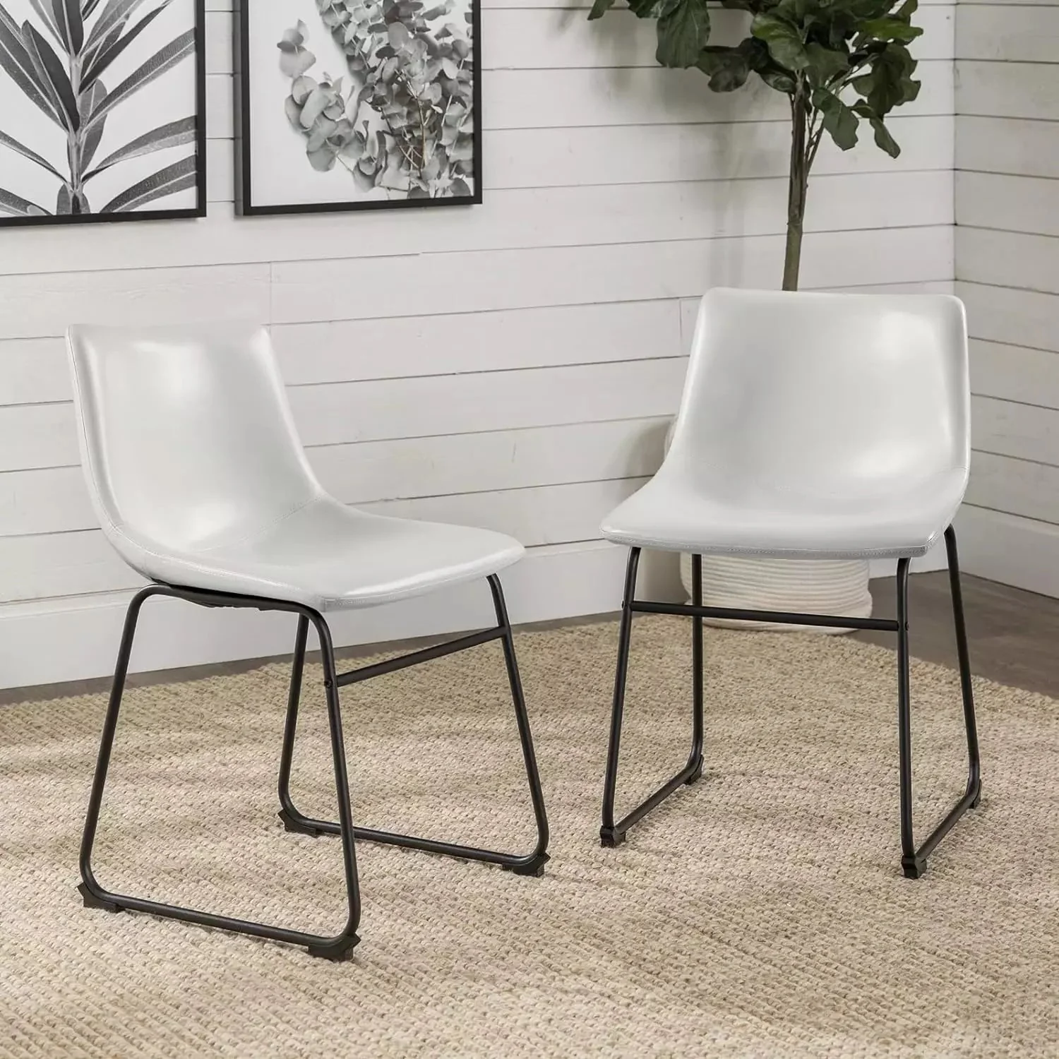Waleaf Bar Stools ,Counter Height Bar Stools with Back - Image 3