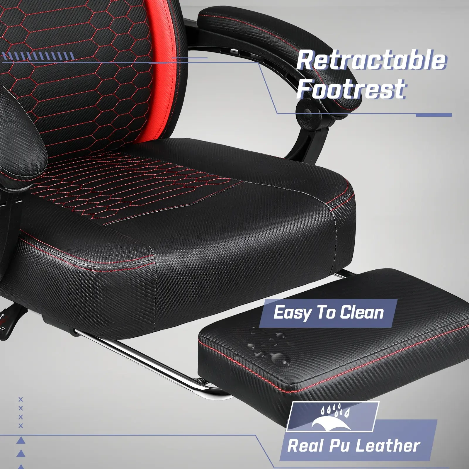 WALEAF Big and Tall Gaming Chair 400lb Capacity,Gamer Chairs for Adults - Image 6