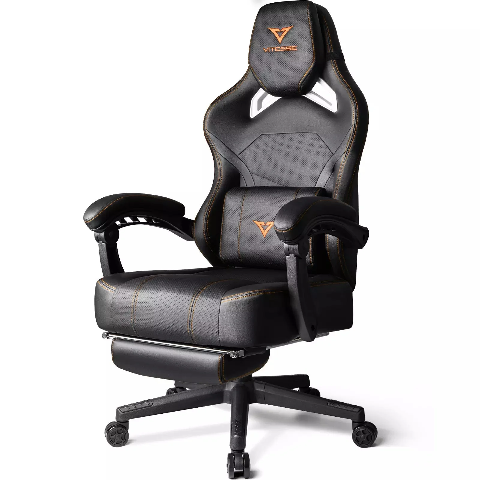 VITESSE Big and Tall Gaming Chair with Footrest,Ergonomic Video Gaming Chair - Image 3