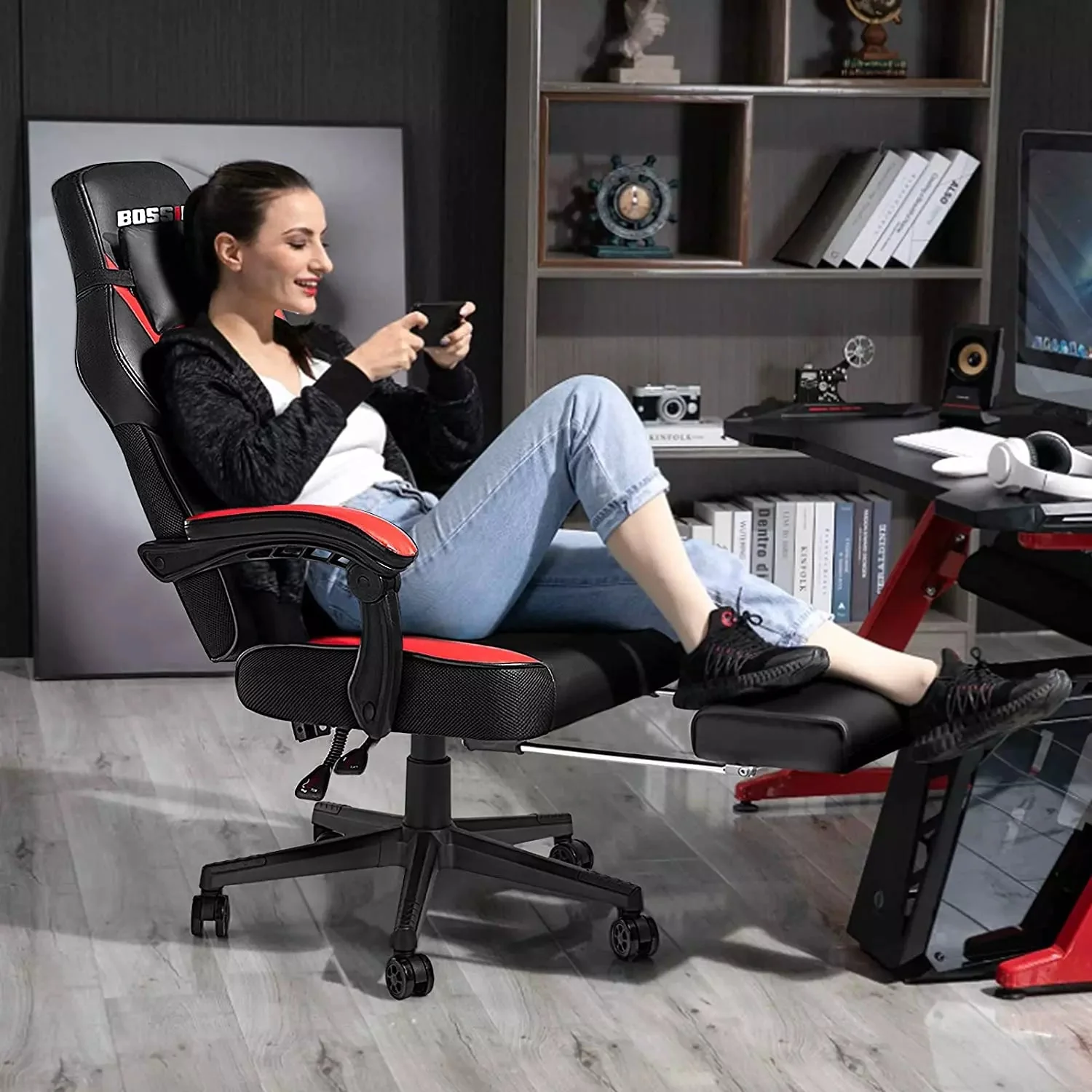BOSSIN Big and Tall Heavy Duty PC Gaming Chair, Ergonomic Video Game Chairs with Footrest - Image 11