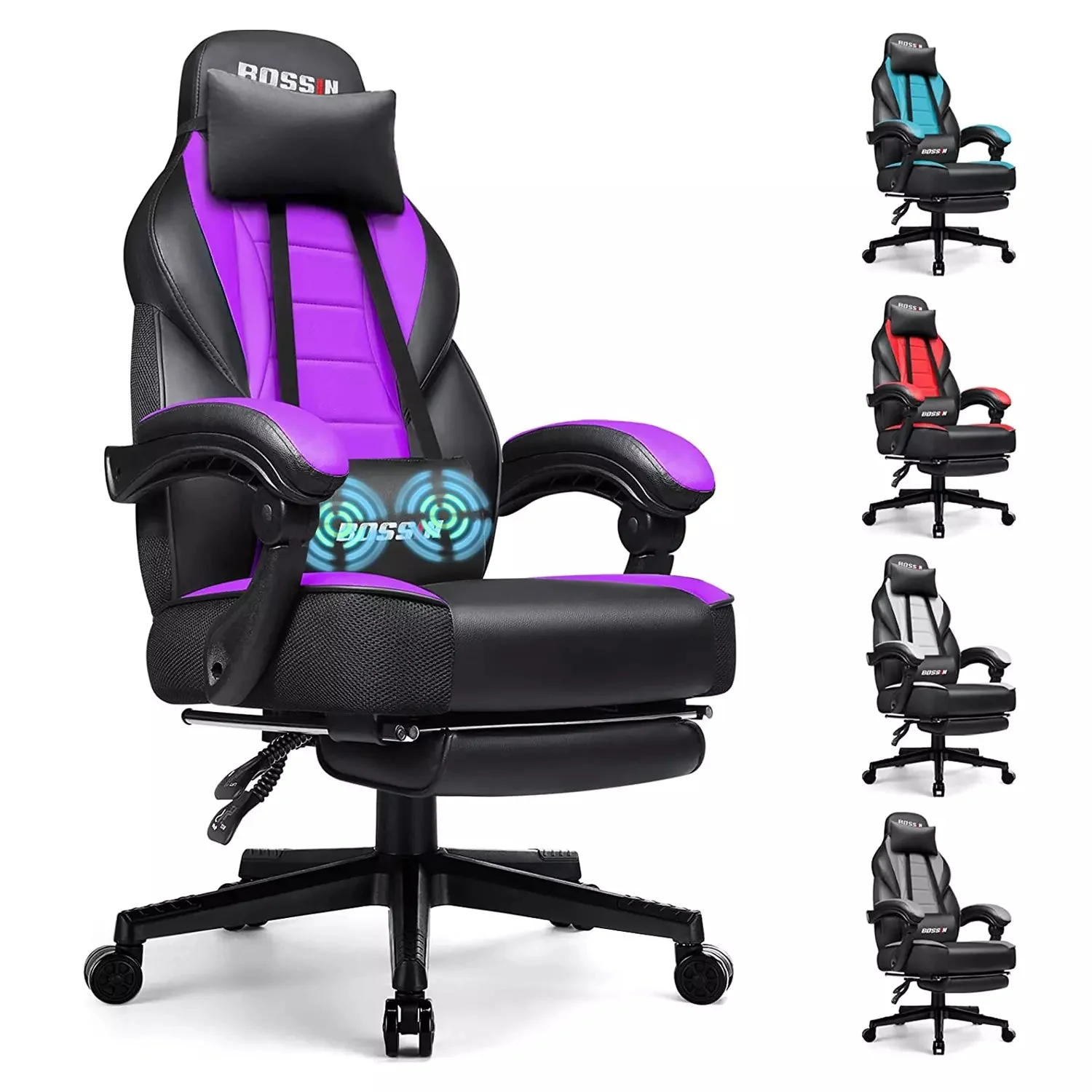 BOSSIN Big and Tall Heavy Duty PC Gaming Chair, Ergonomic Video Game Chairs with Footrest - Image 15