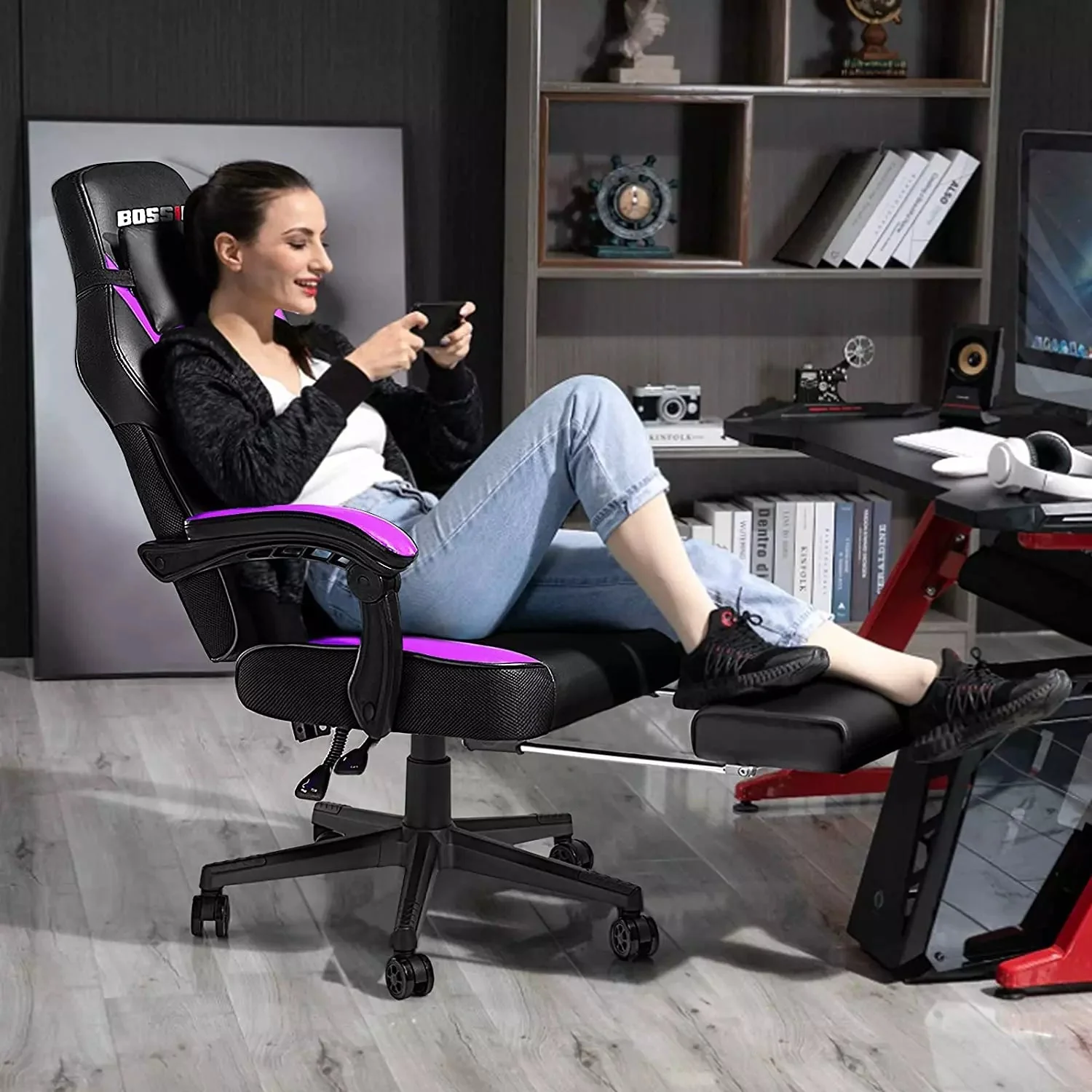 BOSSIN Big and Tall Heavy Duty PC Gaming Chair, Ergonomic Video Game Chairs with Footrest - Image 18