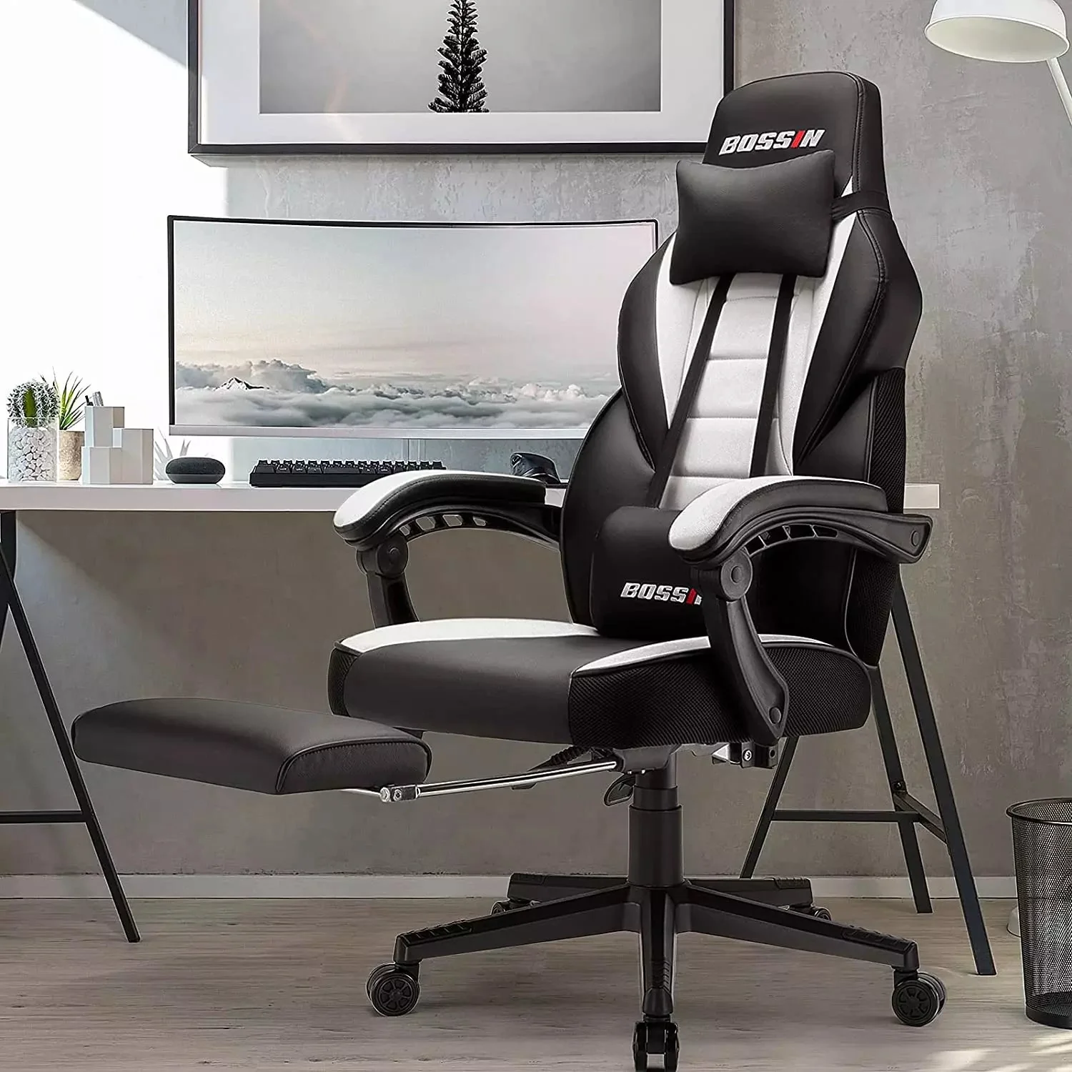 BOSSIN Big and Tall Heavy Duty PC Gaming Chair, Ergonomic Video Game Chairs with Footrest - Image 33