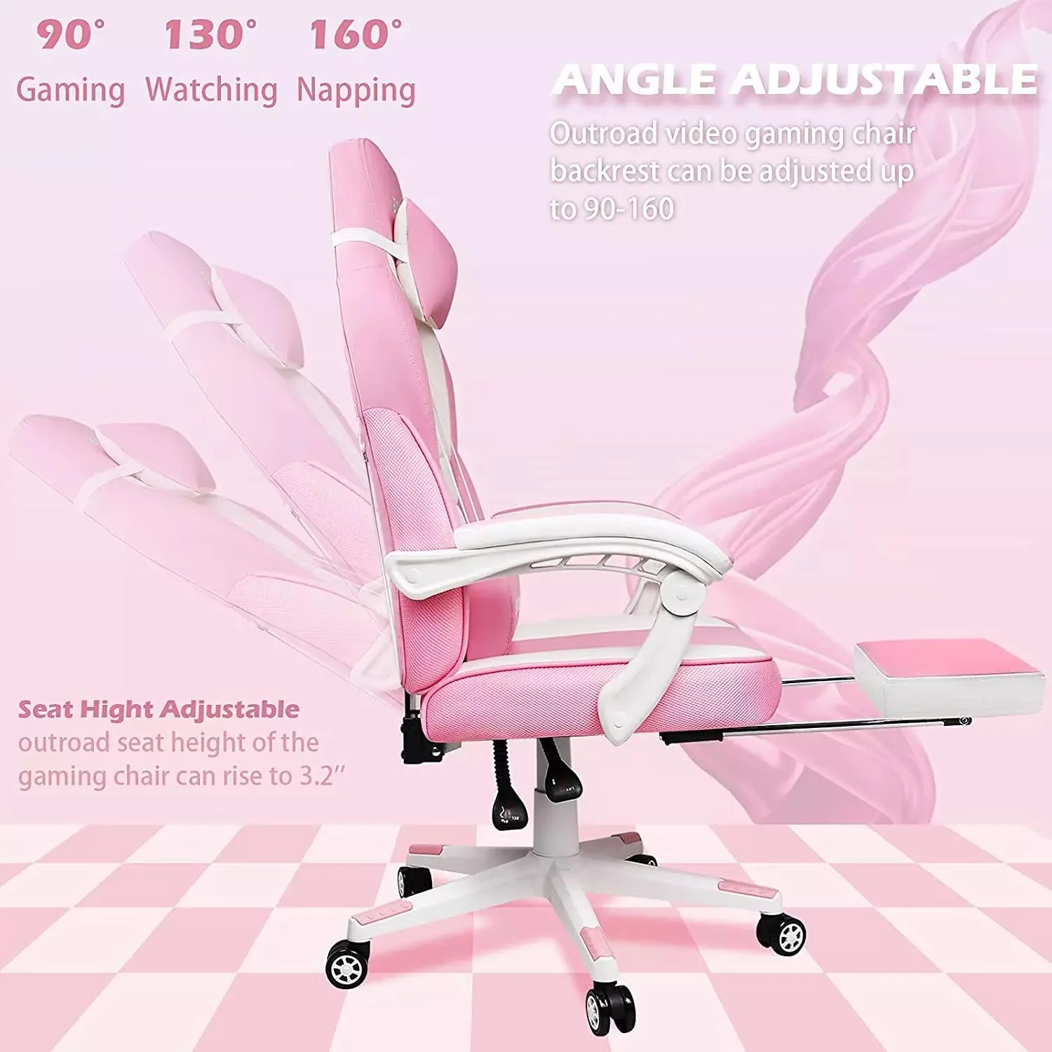 BOSSIN Big and Tall Heavy Duty PC Gaming Chair, Ergonomic Video Game Chairs with Footrest - Image 43