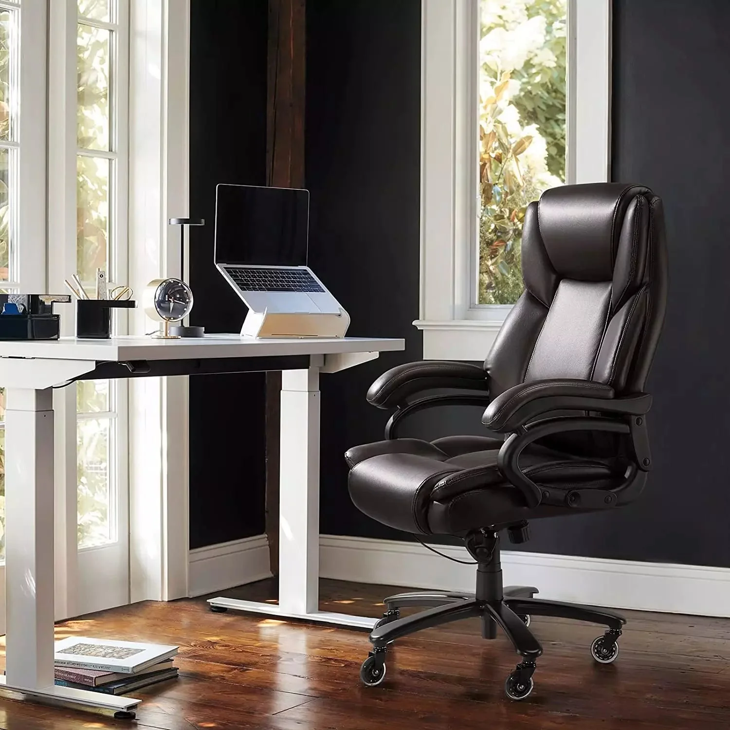 WALEAF Big and Tall Office Chair 500lbs, Adjustable Lumbar Support Executive Office Chair - Image 14
