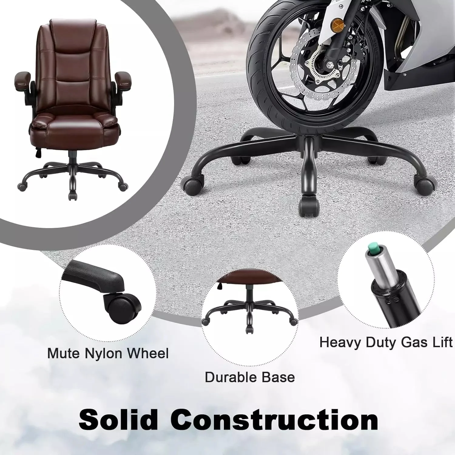 VITESSE Big and Tall Office Chair Computer Desk Chair - Image 12
