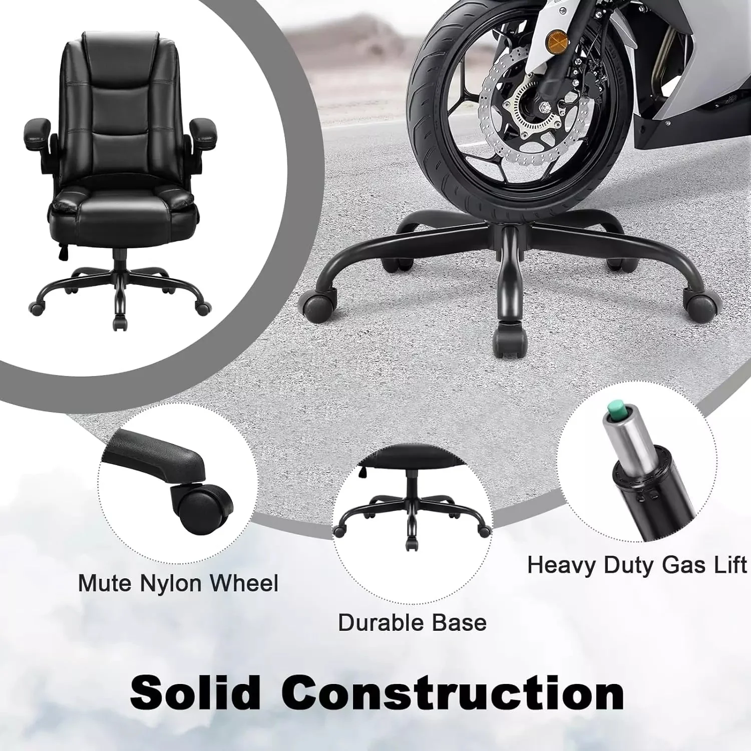 VITESSE Big and Tall Office Chair Computer Desk Chair - Image 5