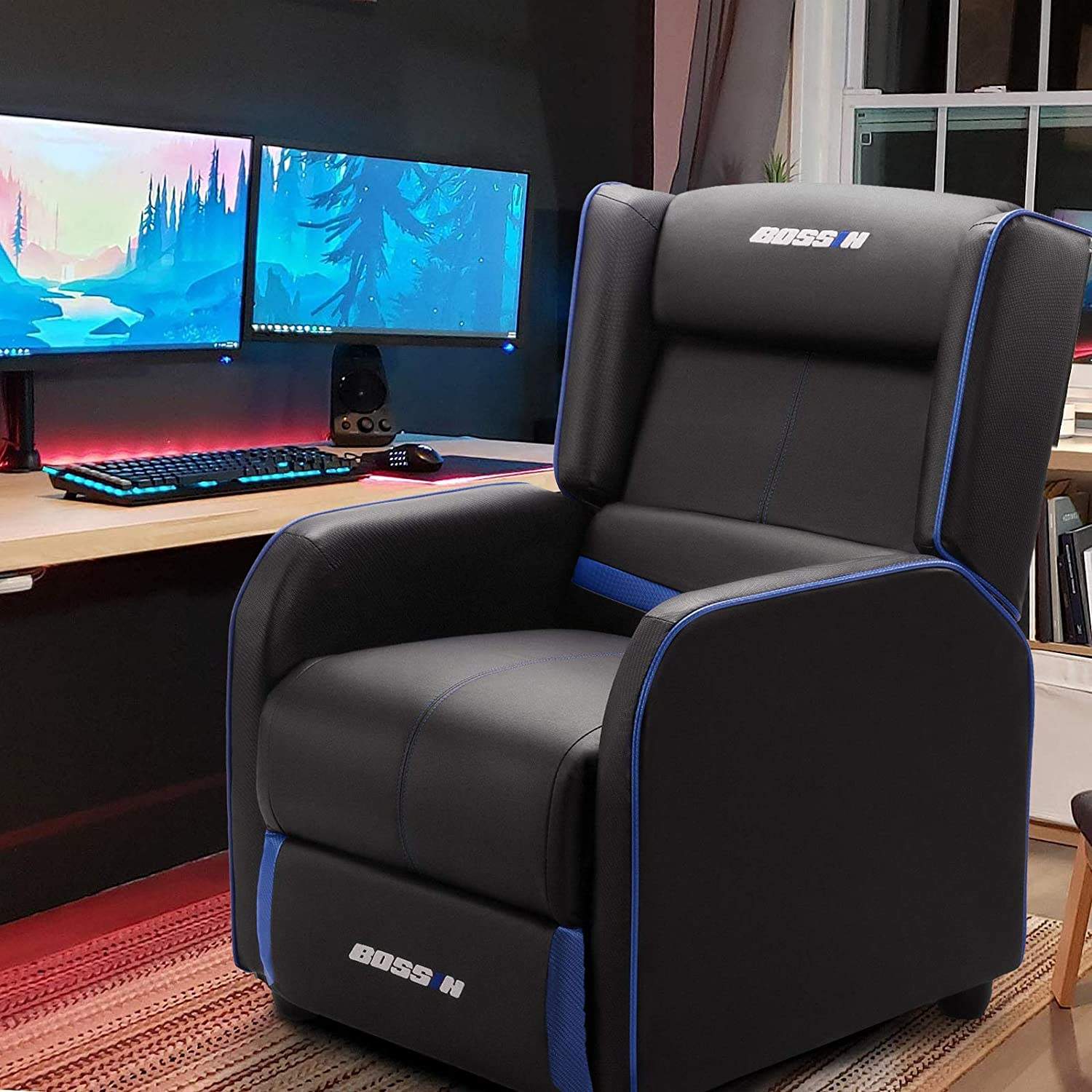 Waleaf Ergonomic Gaming Recliner Chair,PU Leather Recliner Seating Sofa - Image 16