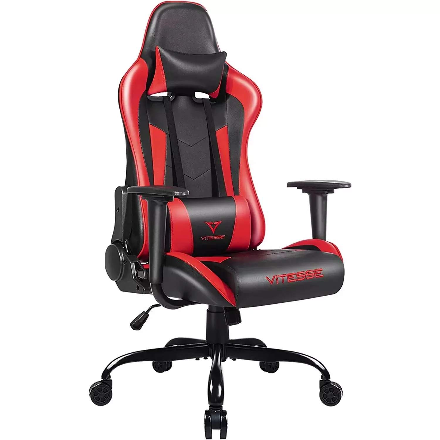 WALEAF Ergonomic Leather Gaming Chair, Reclining PC Gaming Chair
