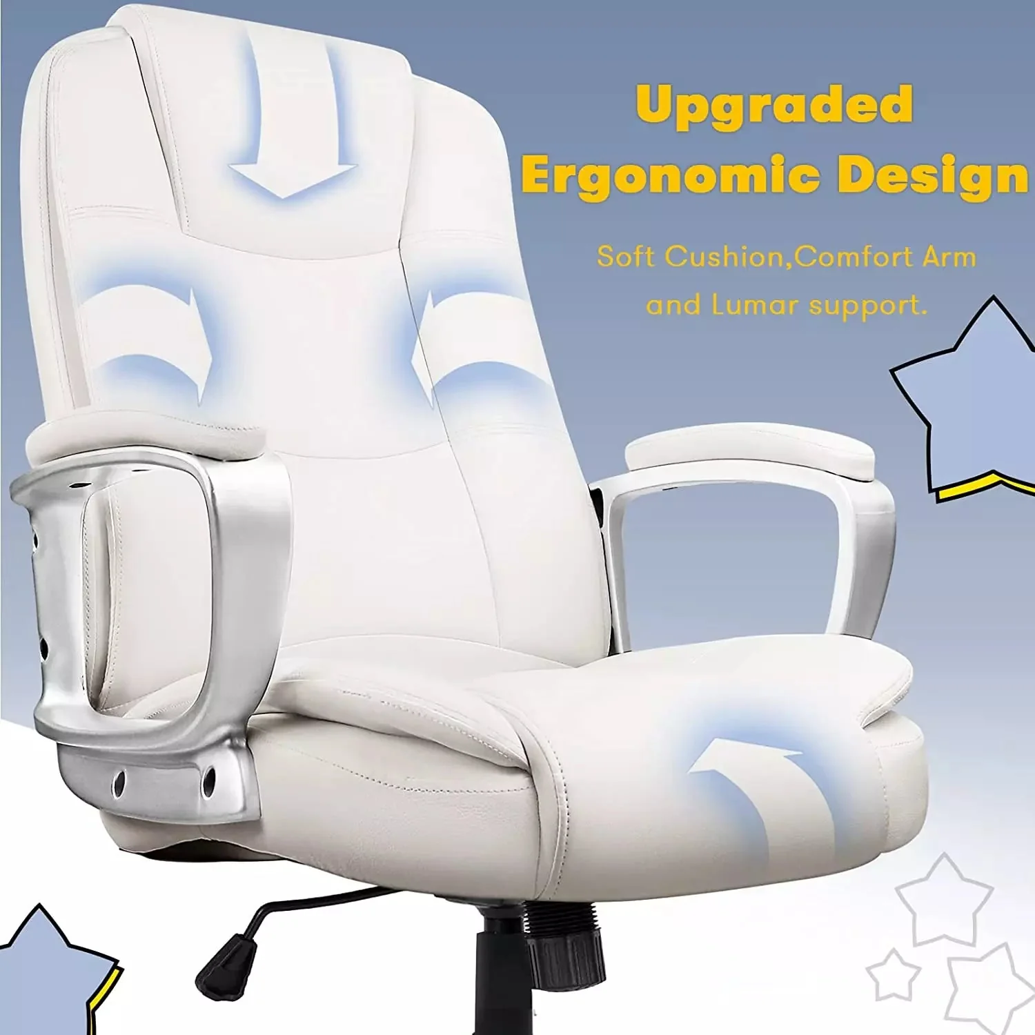Bossin Office Desk Chair,Big and Tall Managerial Executive Chair - Image 11