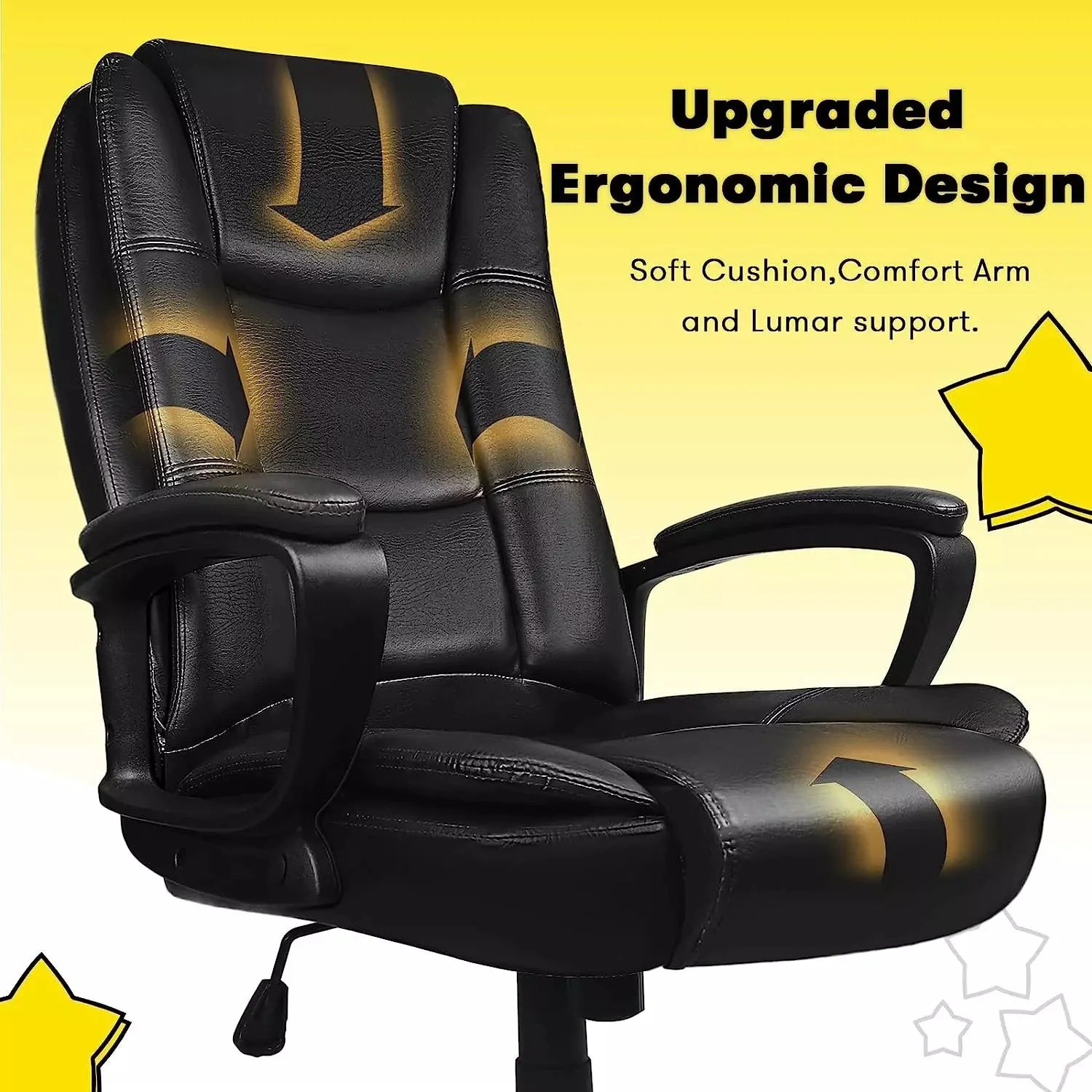 Bossin Office Desk Chair,Big and Tall Managerial Executive Chair - Image 4
